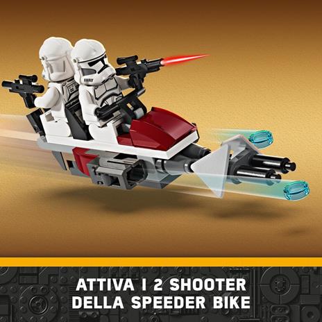 LEGO Star Wars 75372 Battle Pack Clone Trooper e Battle Droid con Veicolo Giocattolo Speeder Bike Idea Regalo Bambini 7+ Anni - 4