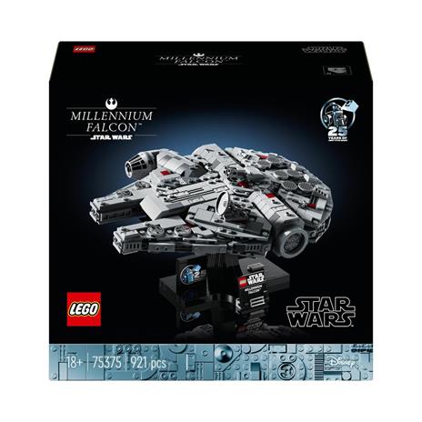LEGO Star Wars 75375 Millennium Falcon Modellino da Costruire di Astronave per Adulti Idee Regalo Lui Lei Marito o Moglie