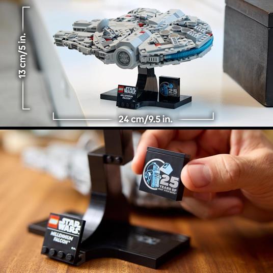 LEGO Star Wars 75375 Millennium Falcon Modellino da Costruire di Astronave per Adulti Idee Regalo Lui Lei Marito o Moglie - 6