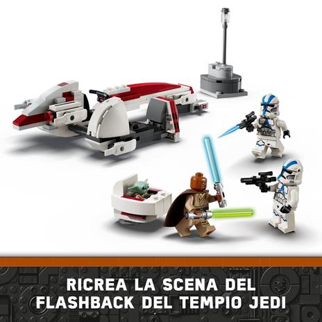 LEGO Star Wars 75378 La Fuga del BARC Speeder, Giocattolo dal Film The Mandalorian, Giochi Bambini 8+ con Grogu (Baby Yoda) - 5