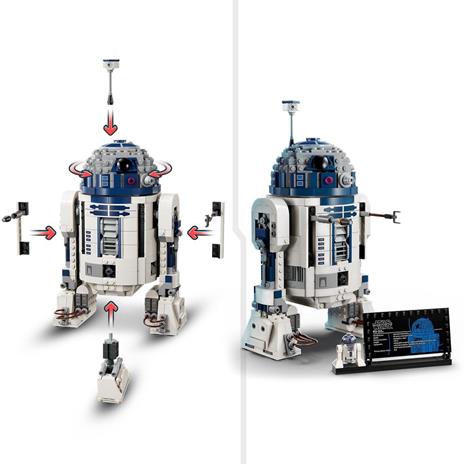 LEGO Star Wars 75379 R2-D2, Modellino da Costruire di Droide con Parti Mobili e Accessori, Giochi Bambini 10+ con Minifigure - 4