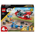 LEGO Star Wars 75384 The Crimson Firehawk Starter Set con Astronave Giocattolo Speeder Bike e 3 Personaggi Regalo Bambini 4+