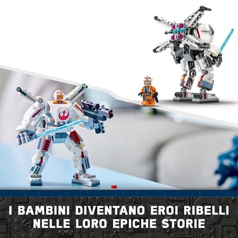LEGO Star Wars 75390 Mech X-Wing di Luke Skywalker, Veicolo Robot Giocattolo, Giochi Bambini 6+, Piccolo Regalo da Collezione - 5