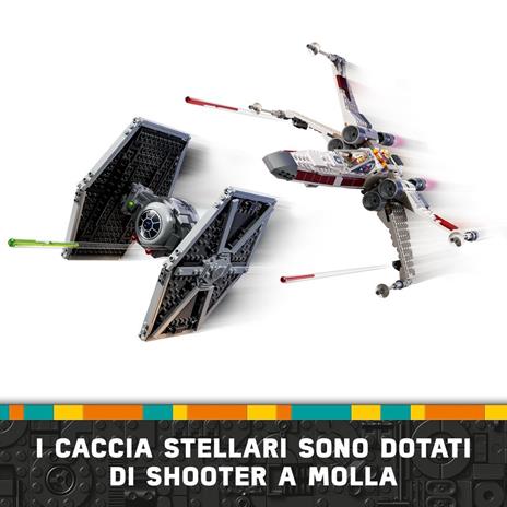 LEGO Star Wars 75393 Mash-up TIE Fighter e X-Wing, Modellini da Costruire di Astronavi Giocattolo, Giochi Creativi Bambini 9+ - 5
