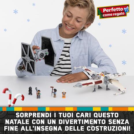 LEGO Star Wars 75393 Mash-up TIE Fighter e X-Wing, Modellini da Costruire di Astronavi Giocattolo, Giochi Creativi Bambini 9+ - 7