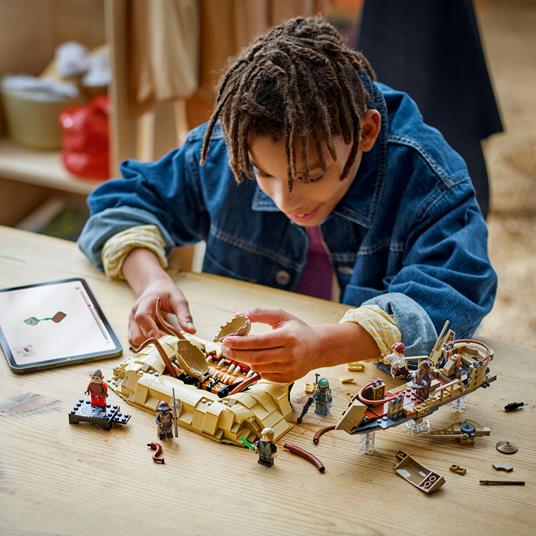 LEGO Star Wars 75396 Skiff del Deserto e Fossa del Sarlacc, Astronave Giocattolo e Mostro da Costruire, Giochi per Bambini 9+ - 3