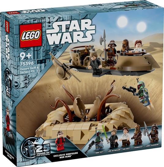LEGO Star Wars 75396 Skiff del Deserto e Fossa del Sarlacc, Astronave Giocattolo e Mostro da Costruire, Giochi per Bambini 9+ - 5