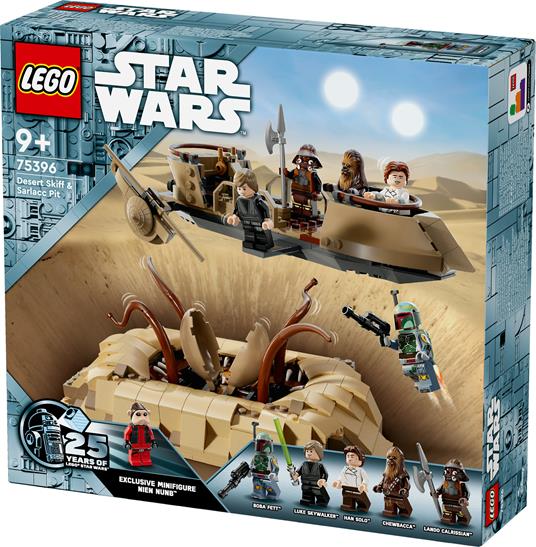 LEGO Star Wars 75396 Skiff del Deserto e Fossa del Sarlacc, Astronave Giocattolo e Mostro da Costruire, Giochi per Bambini 9+ - 6