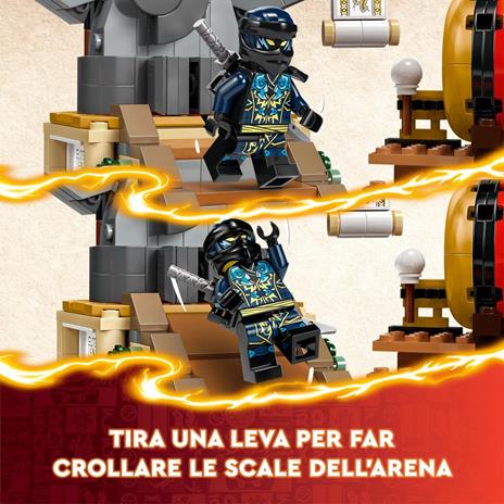 LEGO NINJAGO 71818 Torneo: Arena di Battaglia, Giochi per Bambini 7+ Anni con 6 Minifigure e Tempio con Funzioni da Costruire - 4