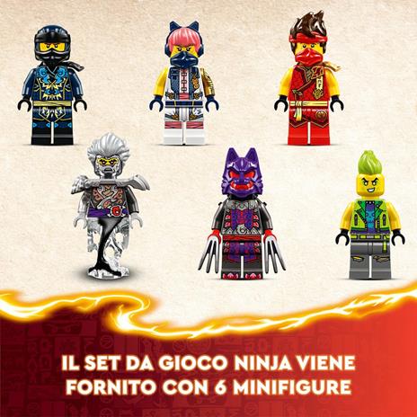 LEGO NINJAGO 71818 Torneo: Arena di Battaglia, Giochi per Bambini 7+ Anni con 6 Minifigure e Tempio con Funzioni da Costruire - 5