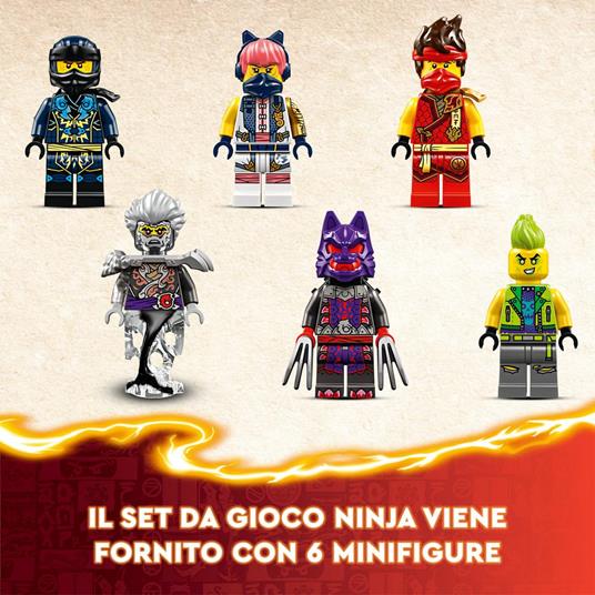 LEGO NINJAGO 71818 Torneo: Arena di Battaglia, Giochi per Bambini 7+ Anni con 6 Minifigure e Tempio con Funzioni da Costruire - 5