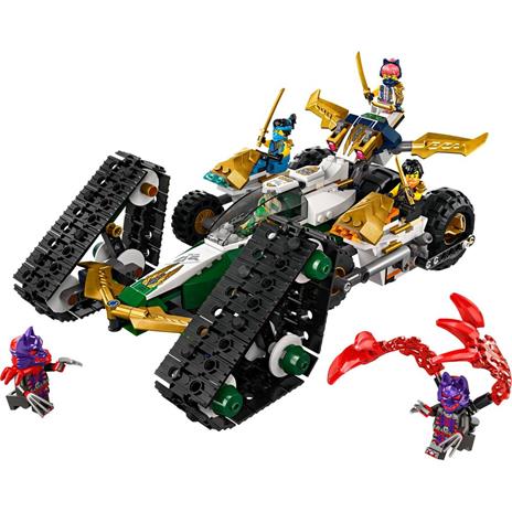 LEGO NINJAGO 71820 Ninja Cingolato del Team Ninja, Veicolo Giocattolo 4 in 1, Giochi d'Avventura per Bambini 9+, Idea Regalo - 9
