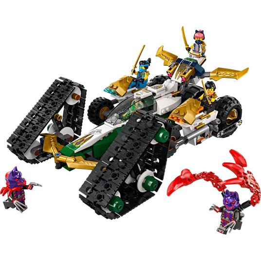 LEGO NINJAGO 71820 Ninja Cingolato del Team Ninja, Veicolo Giocattolo 4 in 1, Giochi d'Avventura per Bambini 9+, Idea Regalo - 9