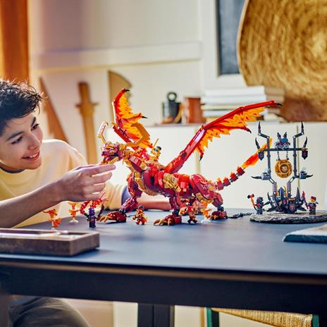 LEGO NINJAGO 71822 Drago-Sorgente del Movimento, Figura Giocattolo Snodabili, Giochi d'Avventura Bambini 6+ con 6 Minifigure - 2