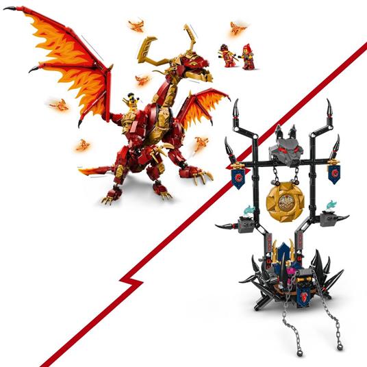LEGO NINJAGO 71822 Drago-Sorgente del Movimento, Figura Giocattolo Snodabili, Giochi d'Avventura Bambini 6+ con 6 Minifigure - 4