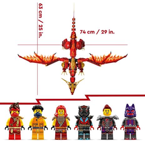 LEGO NINJAGO 71822 Drago-Sorgente del Movimento, Figura Giocattolo Snodabili, Giochi d'Avventura Bambini 6+ con 6 Minifigure - 5