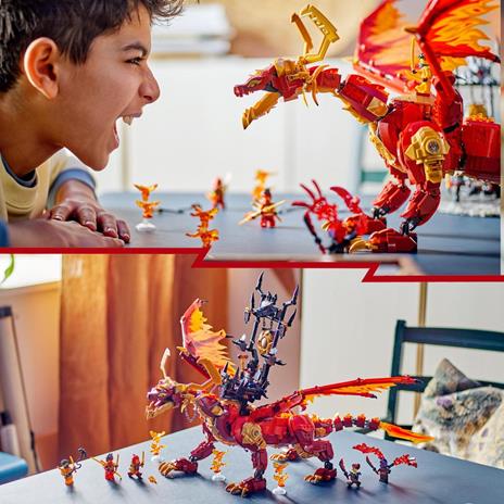 LEGO NINJAGO 71822 Drago-Sorgente del Movimento, Figura Giocattolo Snodabili, Giochi d'Avventura Bambini 6+ con 6 Minifigure - 6