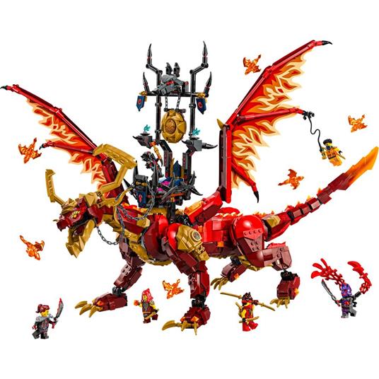 LEGO NINJAGO 71822 Drago-Sorgente del Movimento, Figura Giocattolo Snodabili, Giochi d'Avventura Bambini 6+ con 6 Minifigure - 7