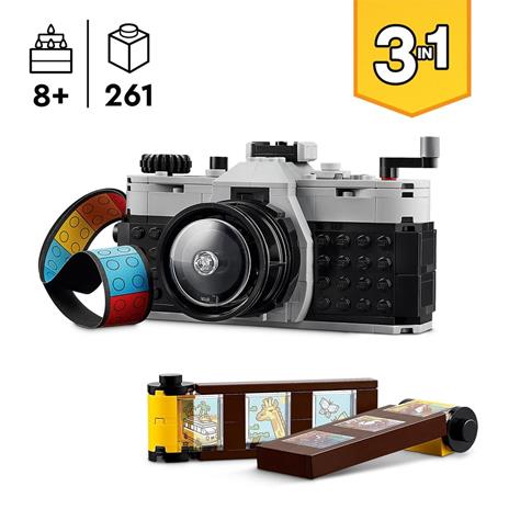 LEGO Creator 31147 3in1 Fotocamera Retro, Giochi per Bambini 8+ Anni, Macchina Fotografica Trasformabile in Videcamera o TV - 3