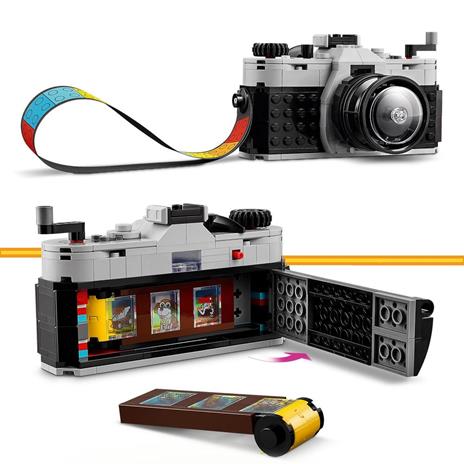 LEGO Creator 31147 3in1 Fotocamera Retro, Giochi per Bambini 8+ Anni, Macchina Fotografica Trasformabile in Videcamera o TV - 4