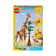 LEGO Creator 31150 3in1 Animali del Safari, Giocattolo Trasformabile da Giraffa in 2 Gazzelle o Leone , Giochi per Bambini 9+