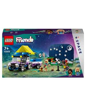 Giocattolo LEGO Friends 42603 Camping-Van Sotto le Stelle, Giochi per Bambini 7+ con Telescopio Giocattolo, Auto, Mini Bamboline e Cane LEGO