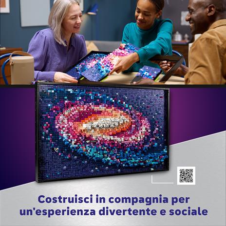 LEGO Art Via Lattea, Kit di Modellismo per Adulti di Arte da Parete con Galassia da Costruire, Decorazione per Casa 31212 - 4