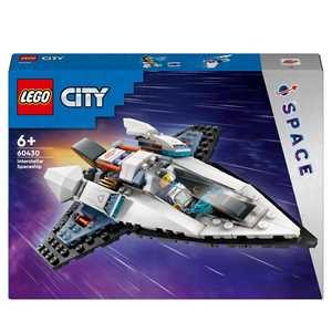 Giocattolo LEGO City 60430 Astronave Interstellare Giocattolo Gioco Spaziale per Bambini 6+ Anni con Navicella Minifigure e Drone Robot LEGO