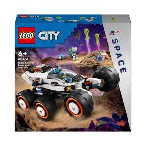 Giocattolo LEGO City 60431 Rover Esploratore Spaziale e Vita Aliena Giochi per Bambini 6+ con 2 Minifigure di Astronauti Robot 2 Alieni LEGO