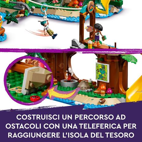 LEGO Friends 42631 La Casa sull'Albero al Campo Avventure, Gioco per Bambini 8+ con 5 Mini Bamboline e 5 Animali Giocattolo - 5