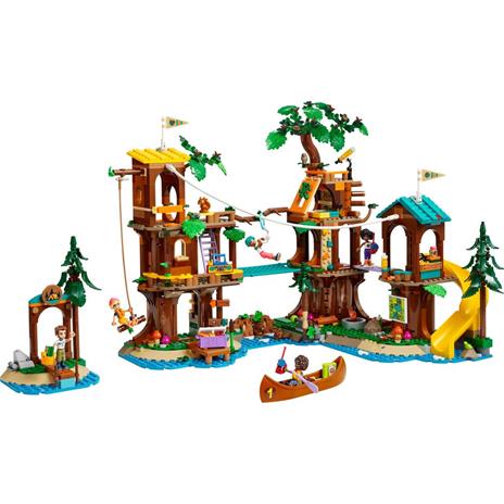 LEGO Friends 42631 La Casa sull'Albero al Campo Avventure, Gioco per Bambini 8+ con 5 Mini Bamboline e 5 Animali Giocattolo - 9