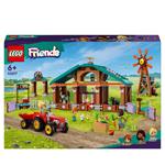 LEGO Friends 42617 Il Santuario degli Animali della Fattoria Giocattolo con Trattore e 3 Mini Bamboline Giochi per Bambini 6+