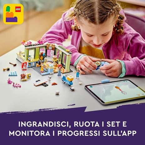 LEGO Friends 42618 Caffè di Heartlake City, Giochi Didattici per Bambini 6+, Negozio Giocattolo con 3 Mini Bamboline e Cane - 8