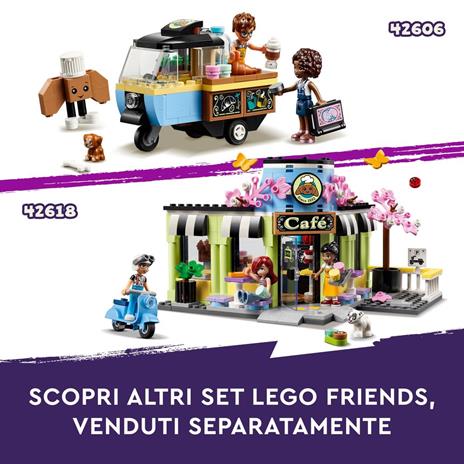 LEGO Friends 42618 Caffè di Heartlake City, Giochi Didattici per Bambini 6+, Negozio Giocattolo con 3 Mini Bamboline e Cane - 9