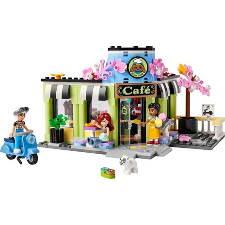 LEGO Friends 42618 Caffè di Heartlake City, Giochi Didattici per Bambini 6+, Negozio Giocattolo con 3 Mini Bamboline e Cane - 10