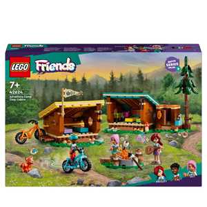 Giocattolo LEGO Friends 42624 Cabine Relax al Campo Avventure, Giochi Educativi per Bambini 7+ Anni, Campeggio Giocattolo da Costruire LEGO