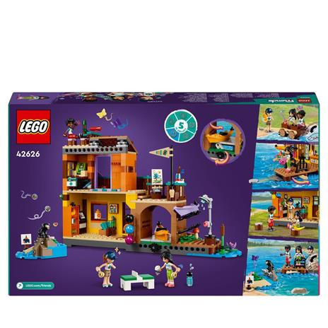 LEGO Friends 42626 Campo Avventura - Sport Acquatici, Giochi di Educativi per Bambini 7+ Anni con Molo e Campeggio Giocattolo - 10