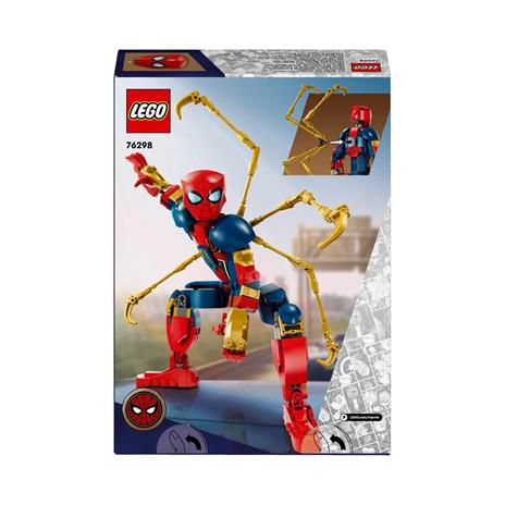 LEGO Marvel 76298 Personaggio Costruibile di Iron Spider-Man, Gioco per Bambini 8+, Supereroe Snodabile con 4 Braccia Extra - 8