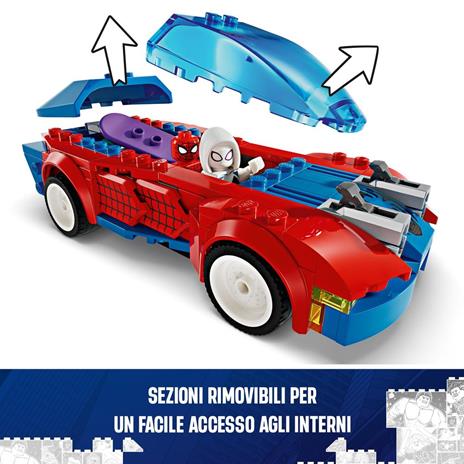 LEGO Marvel 76279 Auto da Corsa di Spider-Man e Venom Goblin, Gioco per Bambini di 7+ Anni, Veicoli Giocattolo dei Supereroi - 4