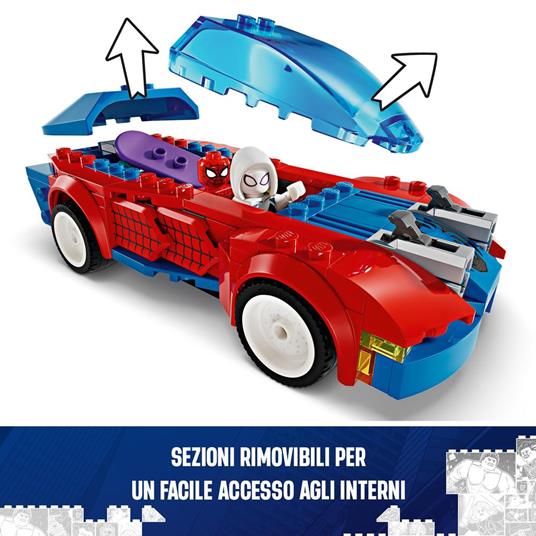 LEGO Marvel 76279 Auto da Corsa di Spider-Man e Venom Goblin, Gioco per Bambini di 7+ Anni, Veicoli Giocattolo dei Supereroi - 4