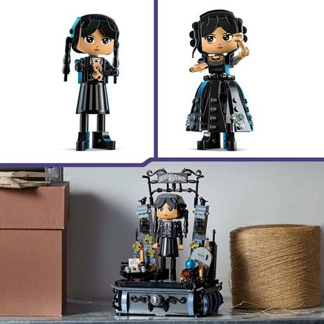 LEGO Wednesday Personaggio di Mercoledì Addams, Modellino da Costruire di Personaggio Snodabile con Mano e Accessori 76780 - 5