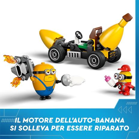 LEGO Cattivissimo Me 75580 I Minions e lAuto Banana, Macchina Giocattolo da Costruire, Giochi per Bambini 6+, Idea Regalo - 4