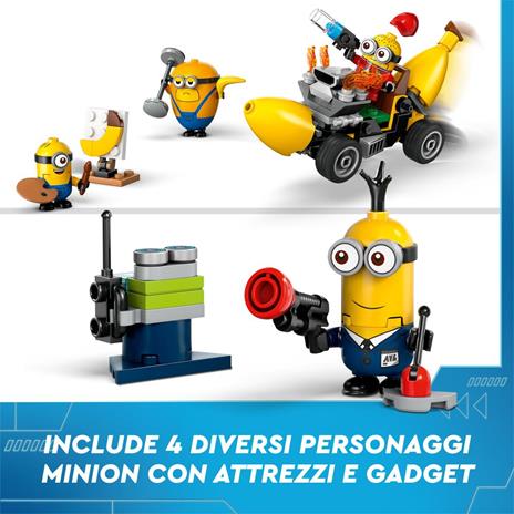LEGO Cattivissimo Me 75580 I Minions e lAuto Banana, Macchina Giocattolo da Costruire, Giochi per Bambini 6+, Idea Regalo - 5