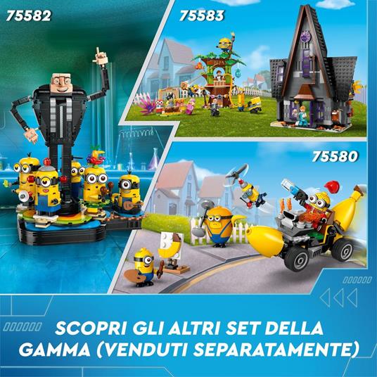 LEGO Cattivissimo Me 75580 I Minions e lAuto Banana, Macchina Giocattolo da Costruire, Giochi per Bambini 6+, Idea Regalo - 8
