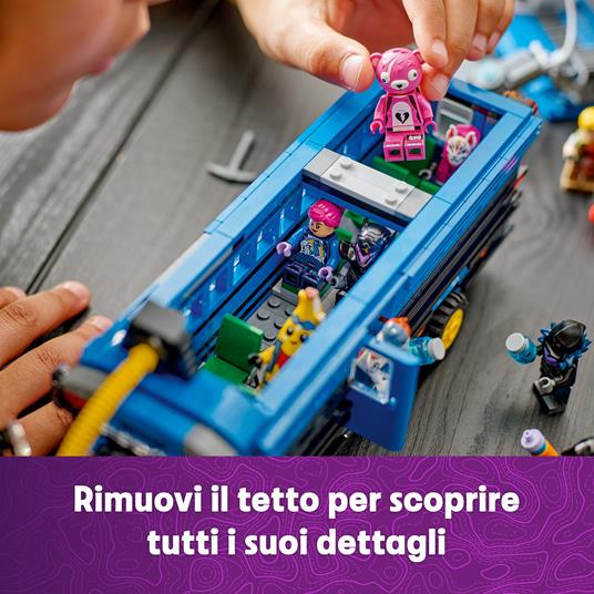 LEGO Fortnite 77073 Bus della Battaglia, Autobus Giocattolo da Costruire con 10 Personaggi, Giochi Bambini 10+ da Collezione - 3