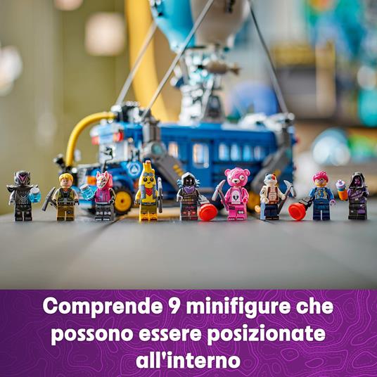 LEGO Fortnite 77073 Bus della Battaglia, Autobus Giocattolo da Costruire con 10 Personaggi, Giochi Bambini 10+ da Collezione - 5