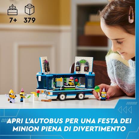 LEGO Cattivissimo Me 75581 Il Party Bus Musicale dei Minions, Set dal Film con Autobus Giocattolo da Costruire per Bambini 7+ - 2
