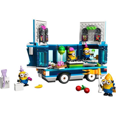 LEGO Cattivissimo Me 75581 Il Party Bus Musicale dei Minions, Set dal Film con Autobus Giocattolo da Costruire per Bambini 7+ - 8