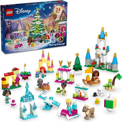 LEGO Disney Princess Calendario dell'Avvento 2024, Giocattolo di Natale, Idea Regalo 43253