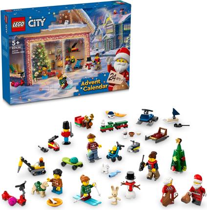 LEGO City Calendario dellAvvento 2024, Giocattolo per il Conto alla Rovescia del Natale, Idea Regalo da Collezione 60436